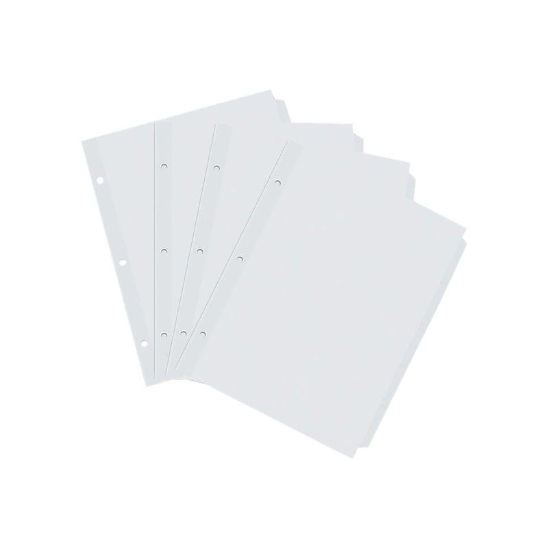 Universal Printable Paper Dividers, 5-Tab, White, 36 Sets/Box (UNV20835) image 1