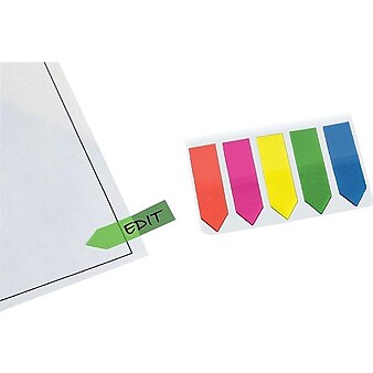 Redi-Tag Page Flags, Assorted Colors, 0.47" Wide, 125/Pack (31118)