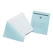 Pacon Exam Notebook, 7" x 8.5", Wide Ruled, 12 Sheets, Blue (BB7824)