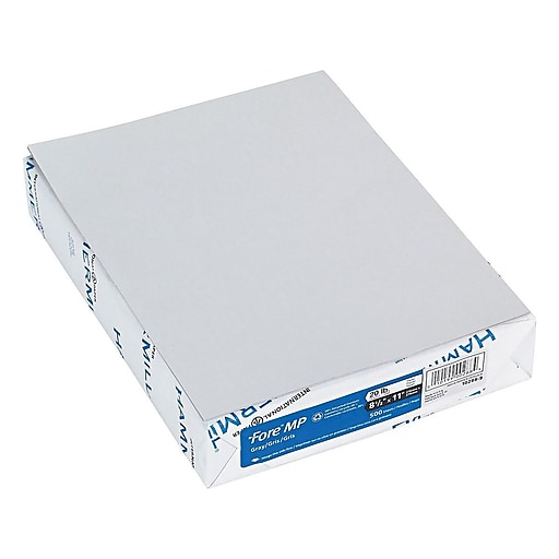  Hammermill Colored Paper, 20 lb Gray Printer Paper, 8.5 x 11-1  Ream (500 Sheets) - Made in the USA, Pastel Paper, 102889R : Computer  Printout Paper : Office Products