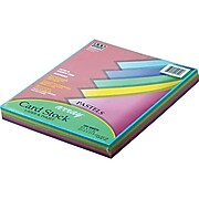 Pacon Array Pastel Cardstock Paper, 65 lbs, 8.5" x 11" (US letter), Assorted Colors, 100/Pack (101315)