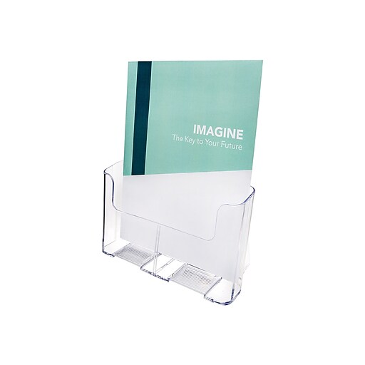 Deflecto® Magazine Size Literature Holder, 8.27" x 11.69", Clear