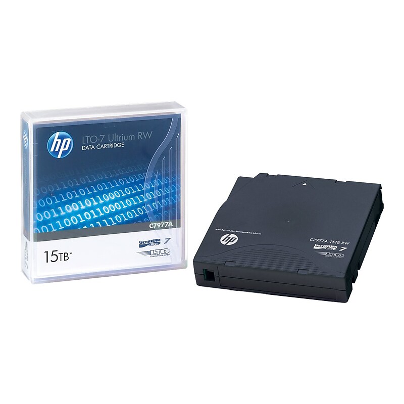 HPE C7977A LTO-7 Ultrium 15TB RW Data Cartridge, Blue image 1