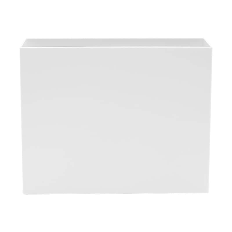 Poppin Plastic File Box, Letter Size, White (101272) image 1