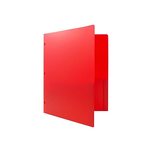 JAM Paper Heavy Duty 2Pocket Presentation Folders, Red, 6/Pack