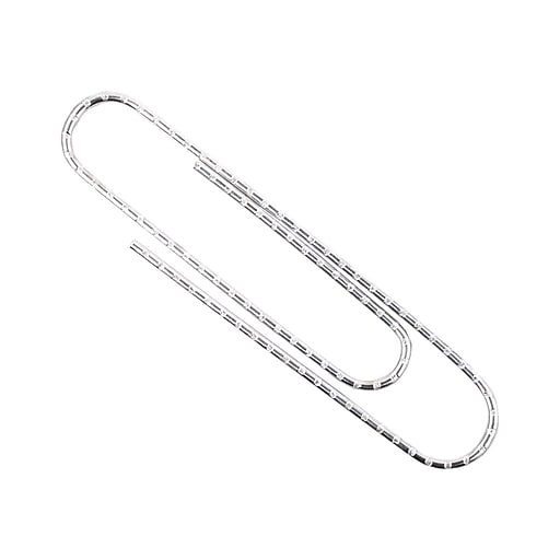 Acco Economy Jumbo Paper Clips Silver Finish 100 Box Staples - 