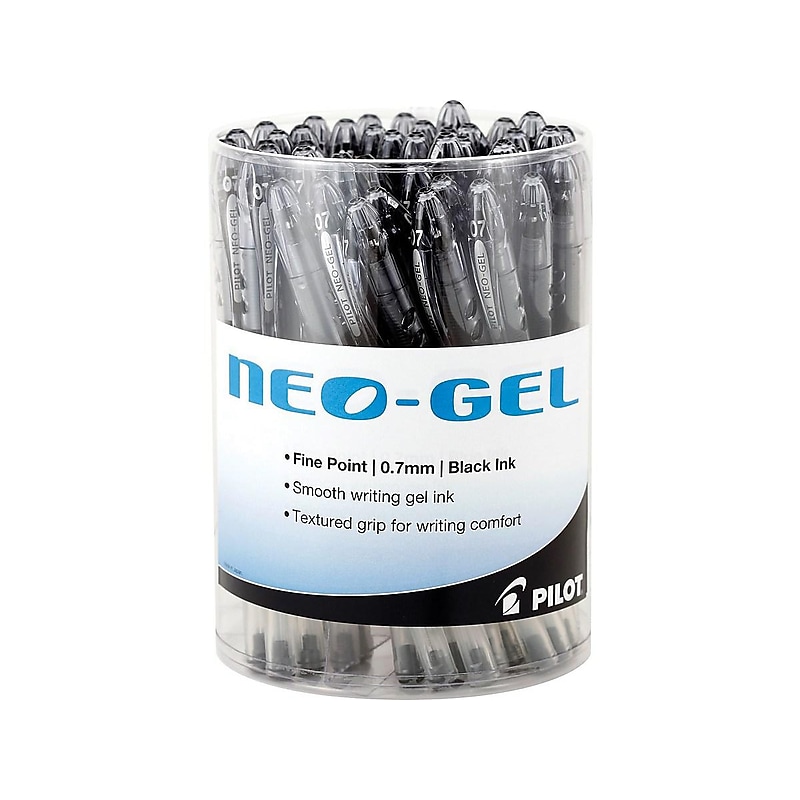 Pilot Neo-Gel Gel Pens, Fine Point, Black Ink, 48/Pack (84071) image 1