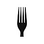 Dixie Individually Wrapped Plastic Fork, Heavy-Weight, Black, 1000/Carton (FH53C7)~#|#~sp42124546_sc7