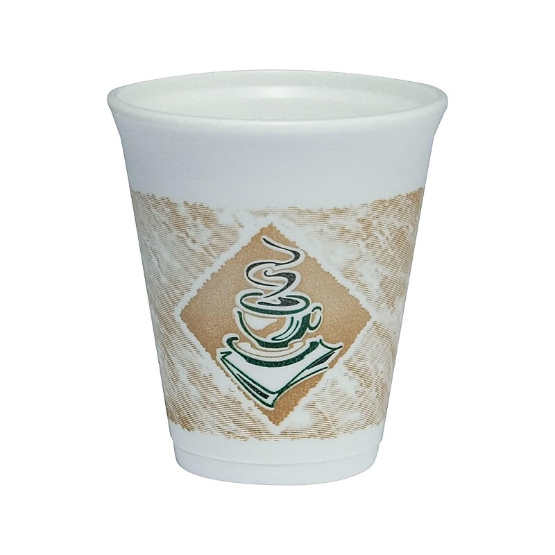 Dart Café G ThermoGlaze Hot/Cold Cups, 8 Oz., Green, 1000/Carton (8X8G) image 1
