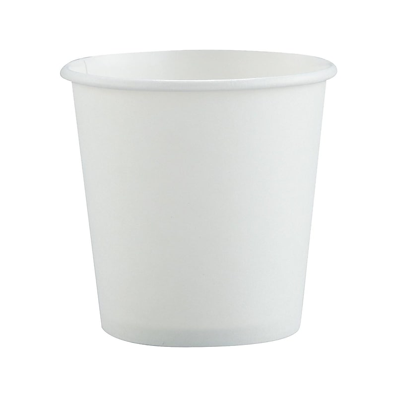 Solo Hot Cups, 4 Oz., White, 1000/Carton (374W-2050) image 1