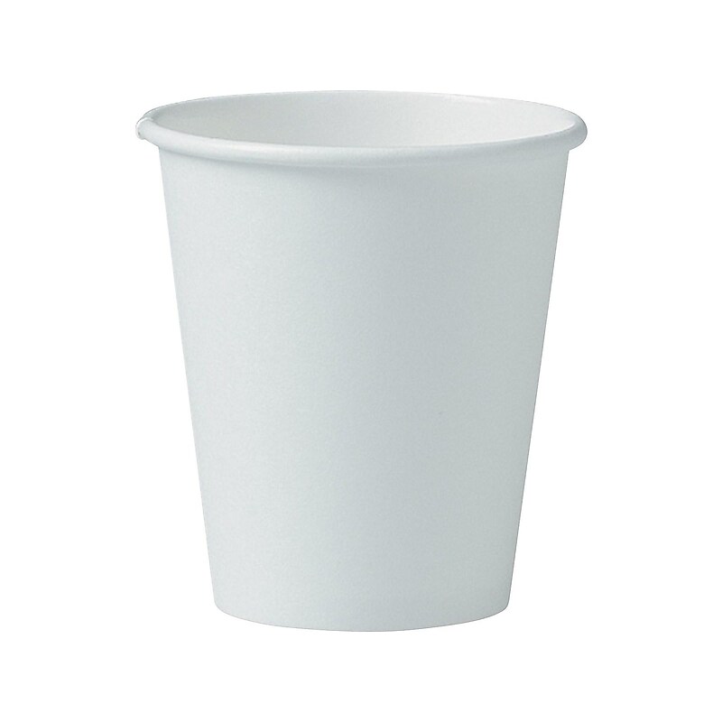 Solo Hot Cups, 6 Oz., White, 1000/Carton (376W-2050) image 1