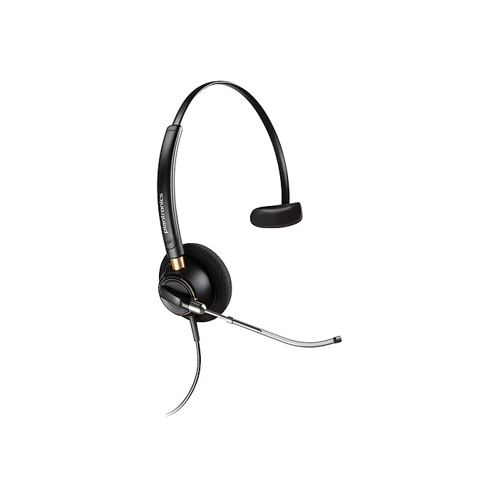 ヘッドホン Plantronics DATE CODE MAY-19 Poly EncorePro HW510V Phone Headset, Over-the-Head, Black