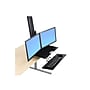 Ergotron WorkFit-S Dual Monitor Stand, Up to 24" Monitors, Black (33-349-200)~#|#~sp42124746_sc7