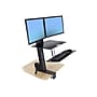 Ergotron WorkFit-S Dual Monitor Stand, Up to 24" Monitors, Black (33-349-200)~#|#~sp42124747_sc7