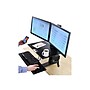 Ergotron WorkFit-S Dual Monitor Stand, Up to 24" Monitors, Black (33-349-200)~#|#~sp42124748_sc7