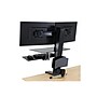 Ergotron WorkFit-S Dual Monitor Stand, Up to 24" Monitors, Black (33-349-200)~#|#~sp42124749_sc7
