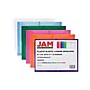 JAM Paper® Plastic Envelopes with Elastic Band Closure, Letter Size, Assorted Colors, 6/Pack (218E25BGOPFUCL)~#|#~sp42124793_sc7