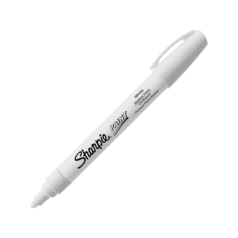 Sharpie Oil-Based Paint Marker, Medium Tip, White (35558) image 1