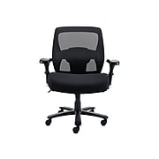 Staples Driscott Mesh Back Fabric Managers Big & Tall Chair, Black (28354)