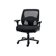 Staples Driscott Mesh Back Fabric Managers Big & Tall Chair, Black (28354)