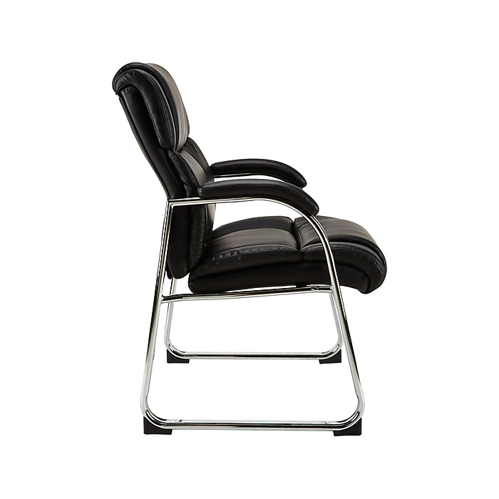 Staples Sonada Faux Leather Guest Chair, Black (28364-CC) | Staples