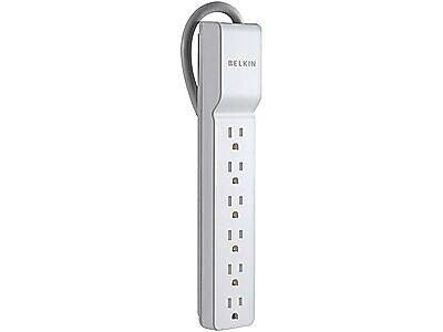 Belkin 6-Outlet Surge Protector, 2.5′ Cord (BE106000-2.5) Simolary simolary.com