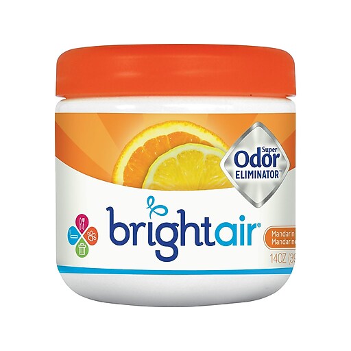 Bright Air Super Odor Eliminator Solid Air Freshener, Mandarin Orange