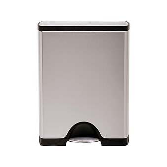 simplehuman Indoor Step Trash Can, Brushed Stainless Steel, 13 Gal. (CW1816)