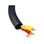 UT Wire 12' Rubber Wrap Cable Concealer, Black (UTW-FCW12-BK)~#|#~sp42125052_sc7