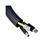 UT Wire 12' Rubber Wrap Cable Concealer, Black (UTW-FCW12-BK)~#|#~sp42125054_sc7