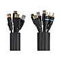 UT Wire 12' Rubber Wrap Cable Concealer, Black (UTW-FCW12-BK)~#|#~sp42125056_sc7