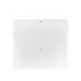 JAM Paper Plastic Envelopes with Button and String Tie Closure, Legal Size, Clear, 12/Pack (219B1CL)~#|#~sp42125165_sc7