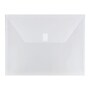 JAM Paper® Plastic Envelopes with Hook & Loop Closure, Letter Size, Clear, 12/Pack (218V0CL)~#|#~sp42125170_sc7