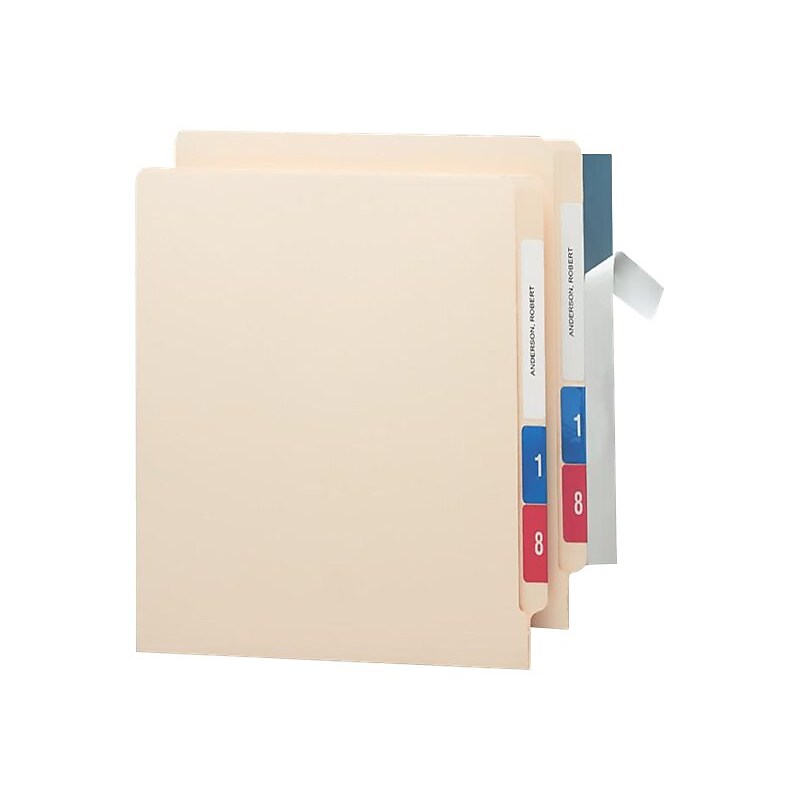 Smead Seal & View Label Protectors, 8" x 1-11/16", Clear, 100/Pack (67608) image 1