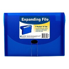 Five Star Customizable Plastic Accordion File ,7-Pocket, Letter
