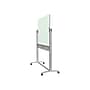 Quartet Infinity Magnetic Glass Dry-Erase Mobile Presentation Whiteboard Easel, Silver Base, 3' x 4' (ECM43G)~#|#~sp42125366_sc7