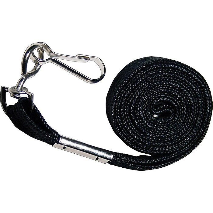 Advantus Deluxe Lanyards, Black, 24/Box (75424) | Staples