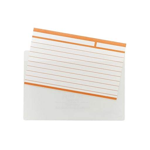 Post-it Index Transparent Small in Sleeve Dispenser, Assorted