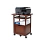 Winsome Piper 3-Shelf Wood Mobile Printer Stand with Swivel Wheels, Walnut (94427)~#|#~sp42125648_sc7