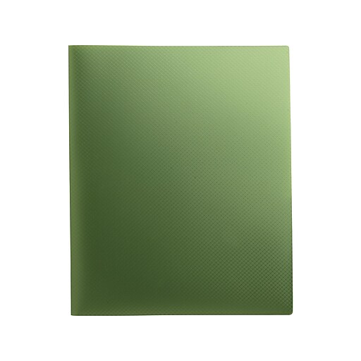 Staples 2Pocket Presentation Folder, Green (21620CC/20646) at Staples