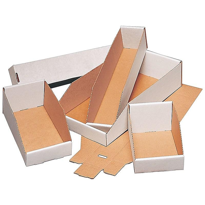 The Packaging Wholesalers Storage Bins, Oyster White, 50/Bundle (BSBINMT412) image 1