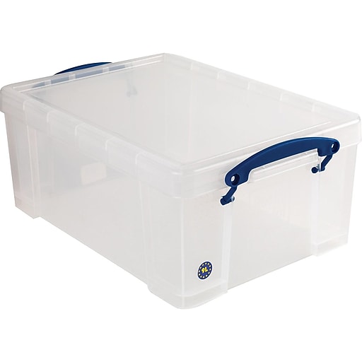 9 Liter Snap Lid Storage Bin Clear 9l, Lock Storage Box Staples