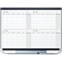 Quartet Prestige Magnetic Total Erase Calendar Whiteboard, Graphite Frame, 4' x 3' (4MCP43P2)~#|#~sp42125753_sc7
