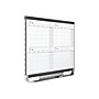 Quartet Prestige Magnetic Total Erase Calendar Whiteboard, Graphite Frame, 4' x 3' (4MCP43P2)~#|#~sp42125754_sc7