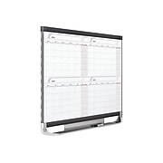 Quartet Prestige Magnetic Total Erase Calendar Whiteboard, Graphite Frame, 4' x 3' (4MCP43P2)