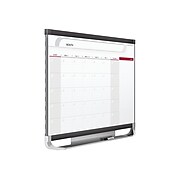 Quartet Prestige Magnetic Total Erase Calendar Whiteboard, Graphite Frame, 4' x 3' (CP43P2)