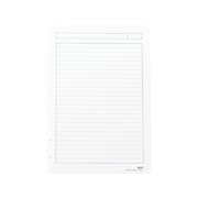 Staples Arc Notebook System Refillable Paper, 5.5" x 8.5", Narrow Ruled, 50 Sheets, White (25181)
