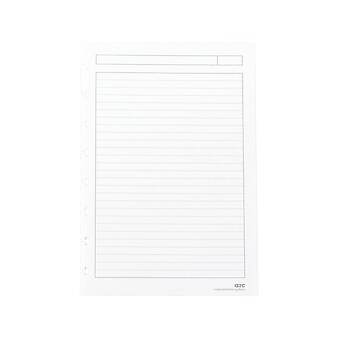 Staples Premium Arc Notebook System Refill Paper, 5.5" x 8.5", 50 Sheets, Narrow Ruled, Cream (19993)
