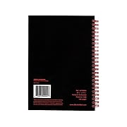 Black n' Red Professional Notebook, 5.88" x 8.25", Wide Ruled, 70 Sheets, Black/Red (L67000)