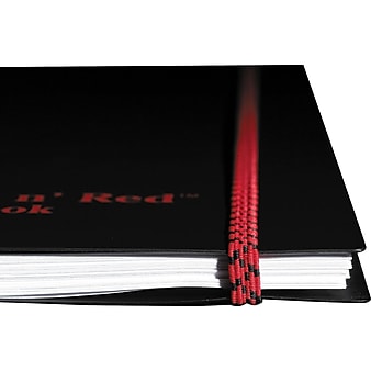 Black n' Red Professional Notebook, 5-7/8" x 8-1/4", 70 Sheets, Ruled, Black/Red Accents (C67009)